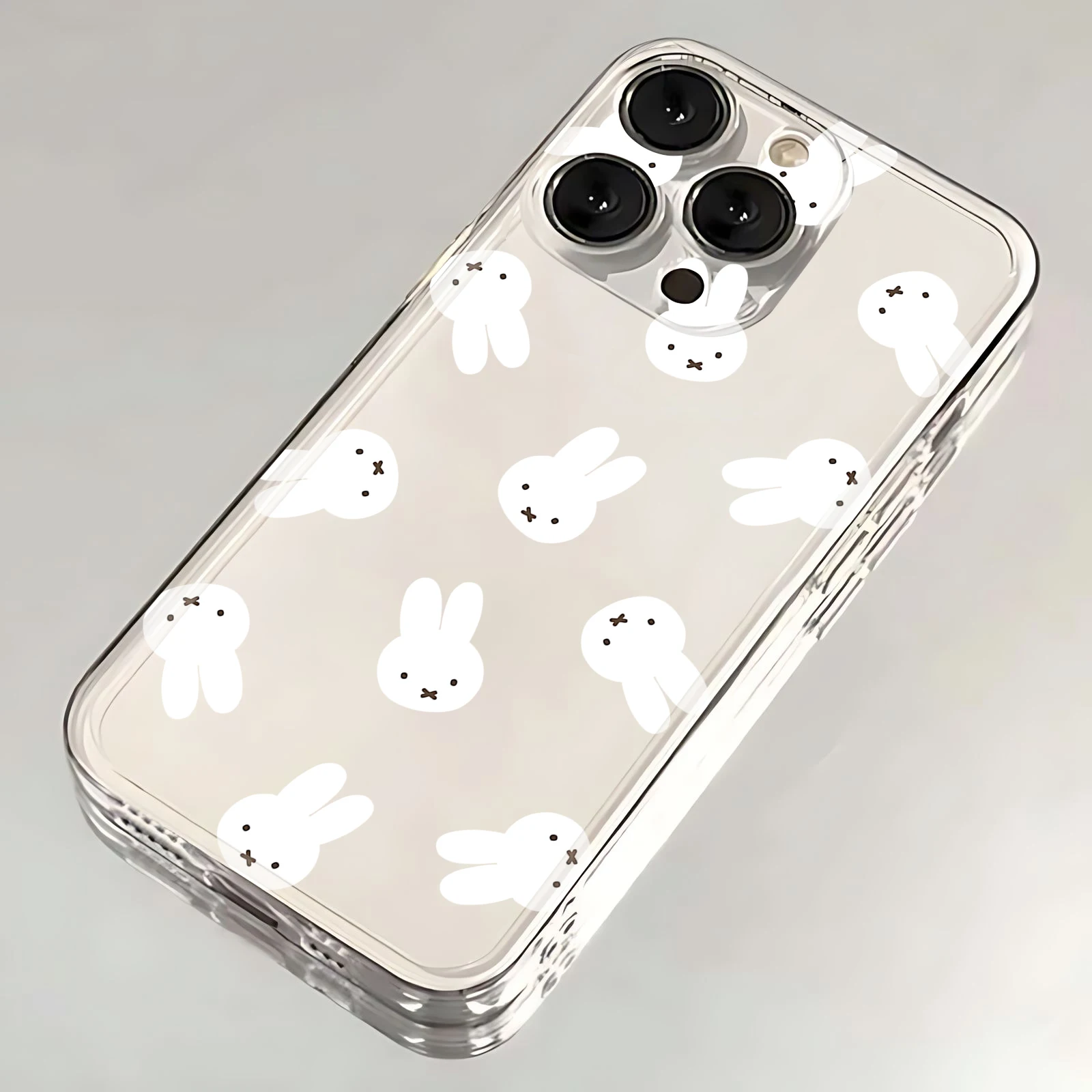 Cartoon Miffys Kawaii Phone Case For iPhone 16 15 14 13 12 11 Mini Pro Max X XR XSMax 7 8 Plus SE20 Transparent Cover