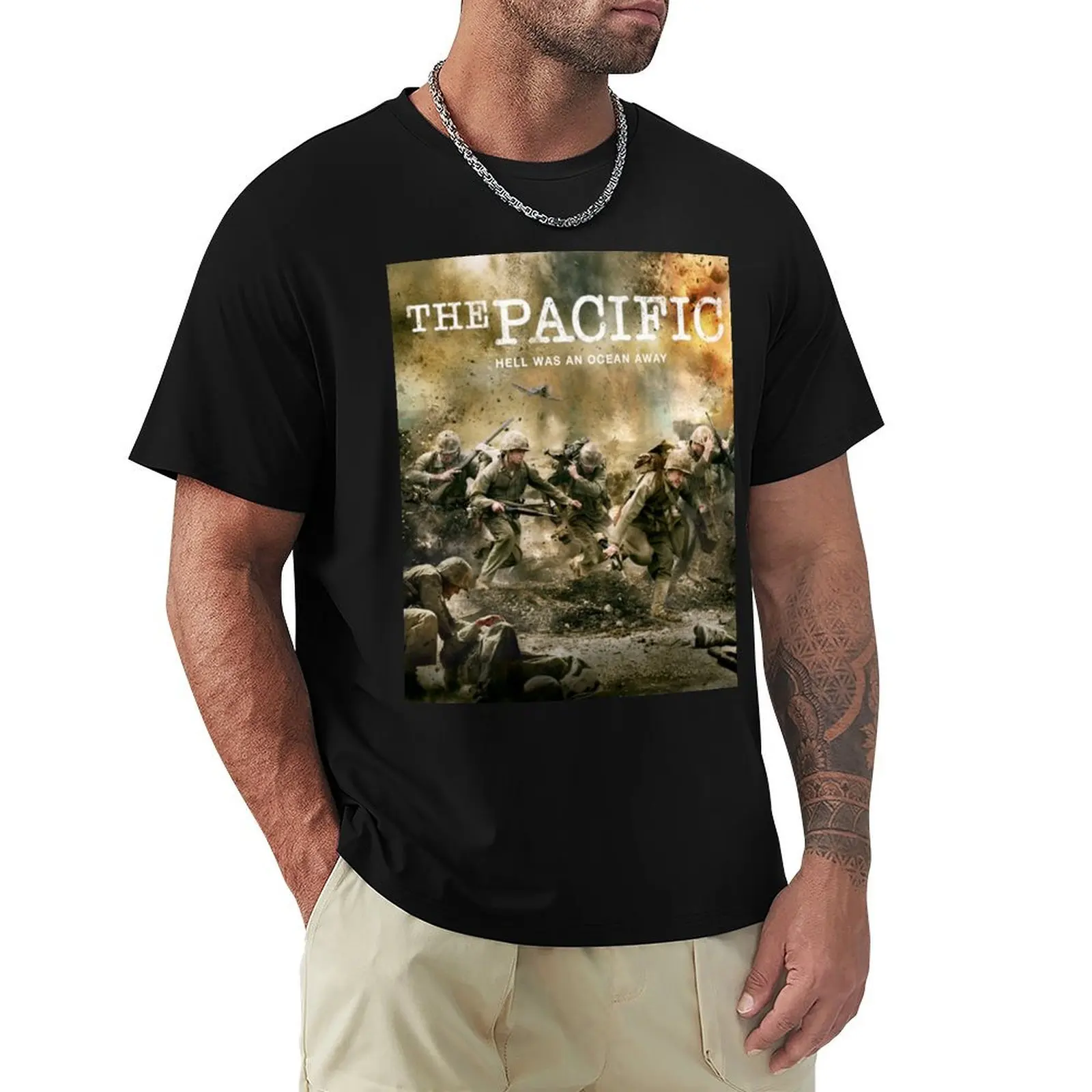 

Hell was an ocean away The Pacific T-Shirt vintage anime shirt cute tops blacks Funny t-shirt mens shirts graphic tee
