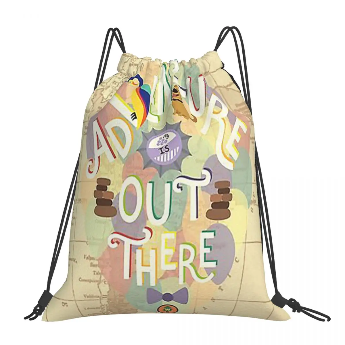 Up - Adventure Is Out There حقائب ظهر كاجوال محمولة برباط وحقائب رياضية وحقائب كتب لطلاب السفر