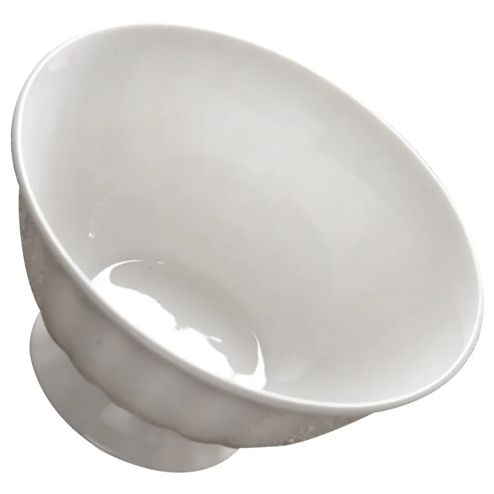 Ceramic Soup Bowl High-Quality White Ceramic Rice Bowl for Noodles Soup Congee Instant Noodles Dessert Serving Modern Kitchen