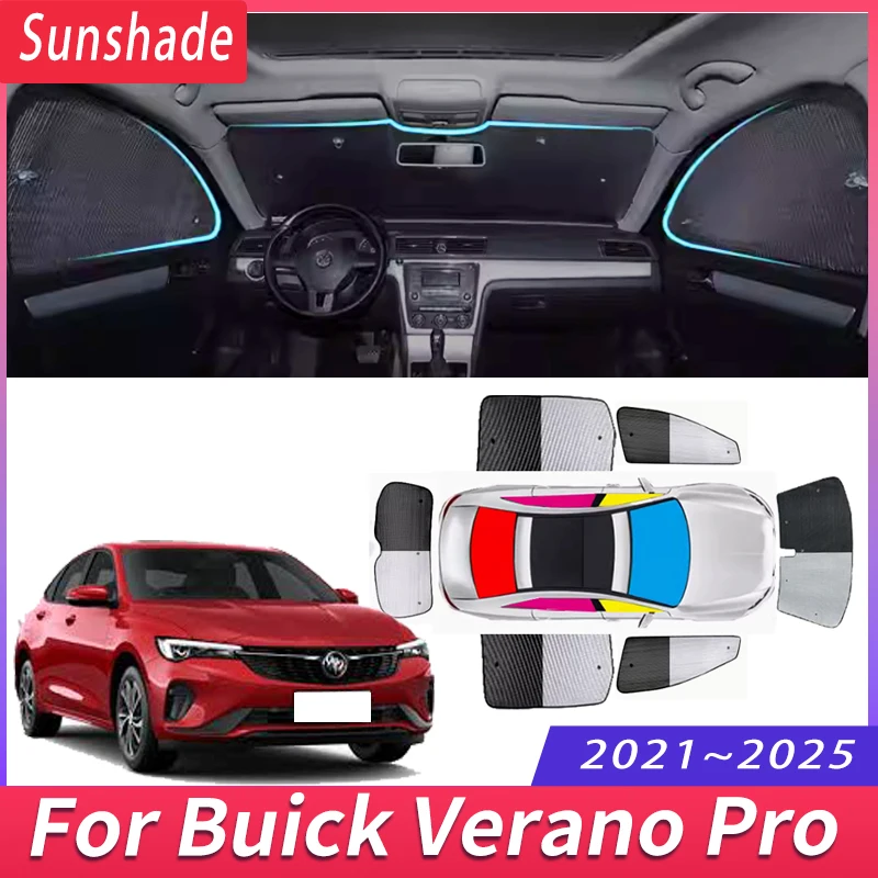 Car Sunshade For Buick Verano Pro 2021~2025 2023 2024 Heat Insulation Sun Protection Sunshade Windshield Visor Car Accessories