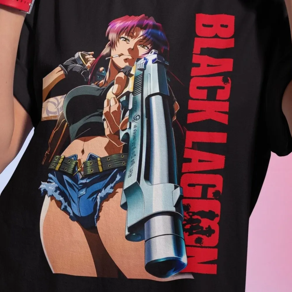 Black Lagoon Revy Anime T Shirt Aesthetic Cool For Him Her