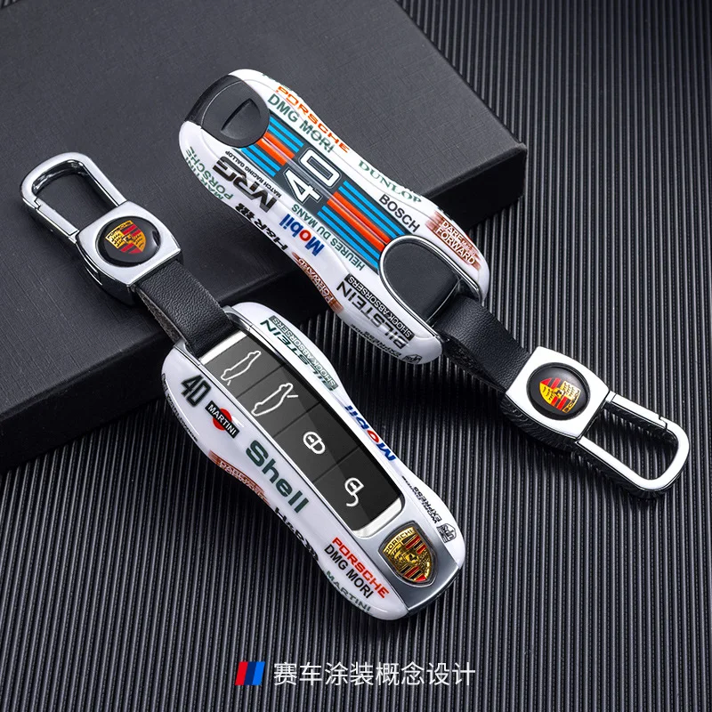

Fashion ABS Car Key Case Fob Cover Protector Shell for Porsche 718 911 Panamera Cayman Cayenne Macan Auto Keychain Accessories