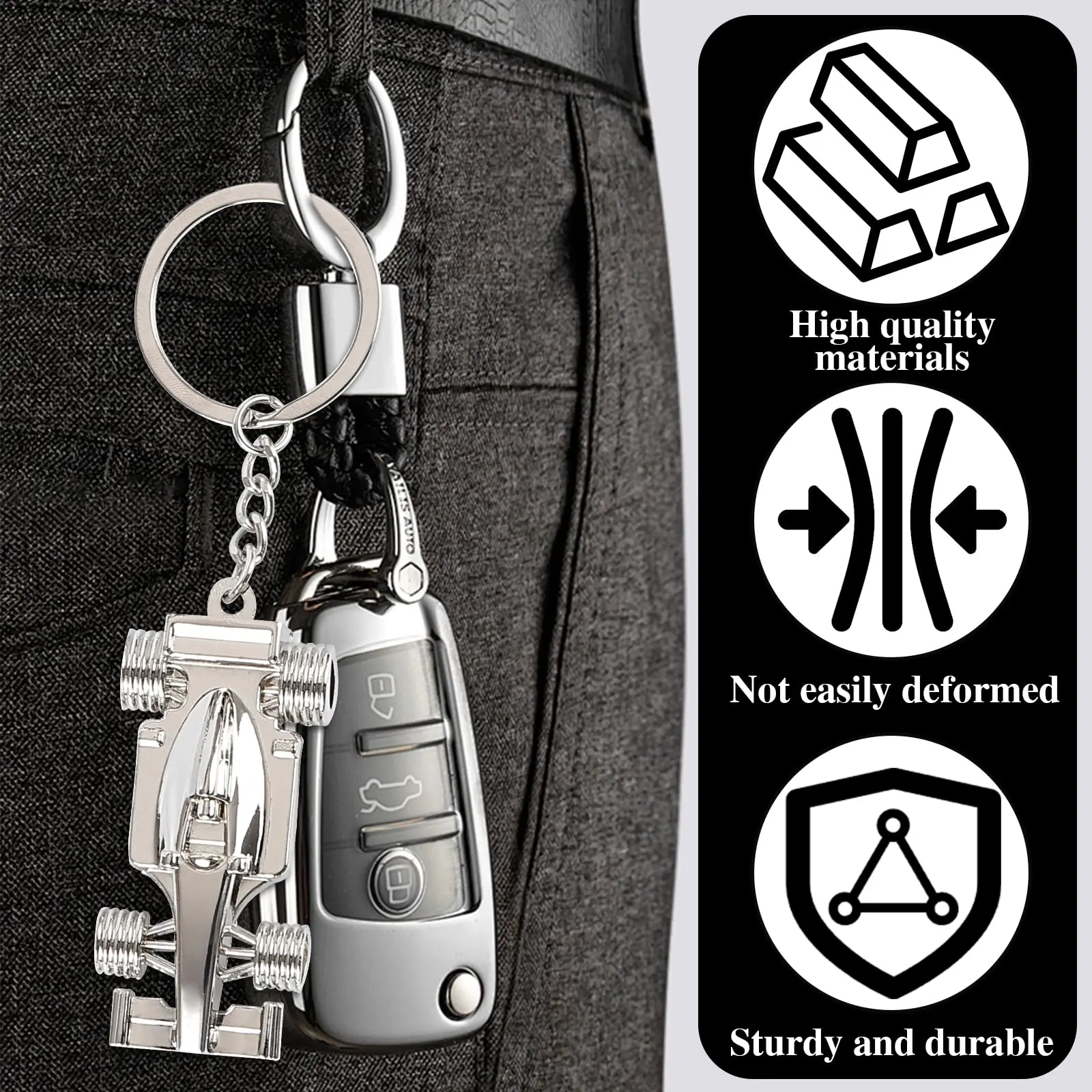 Fashion Mini Formula 1 Racing Car Styling Pendant Keychain For Men Handbag Activity Gift