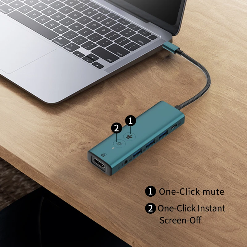 USB-C para hdmi-compatível docking station jogo usb3.0 hub placa de vídeo para tela do portátil compartilhamento tipo-c conversor divisor adaptador