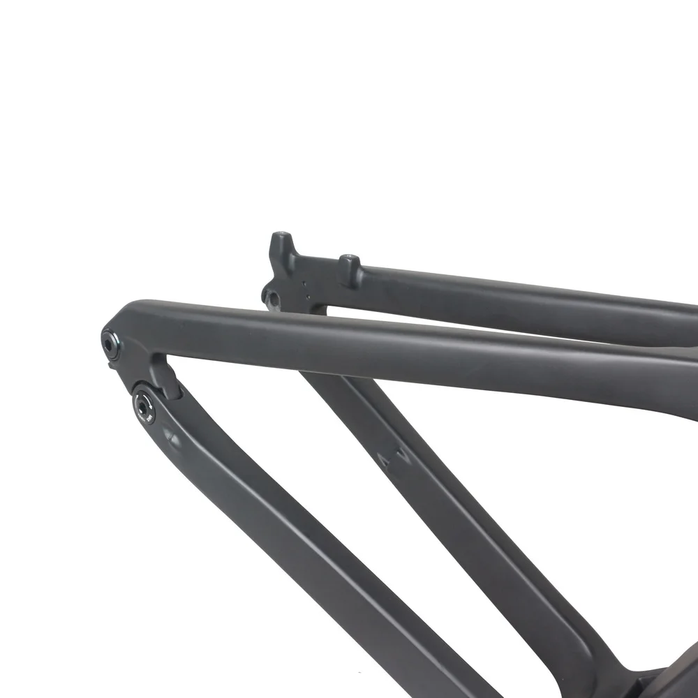 Full Carbon Fiber 29er Suspension E-MTB Bike Frame E69 With Bafang M510 Available Size 15/17/19