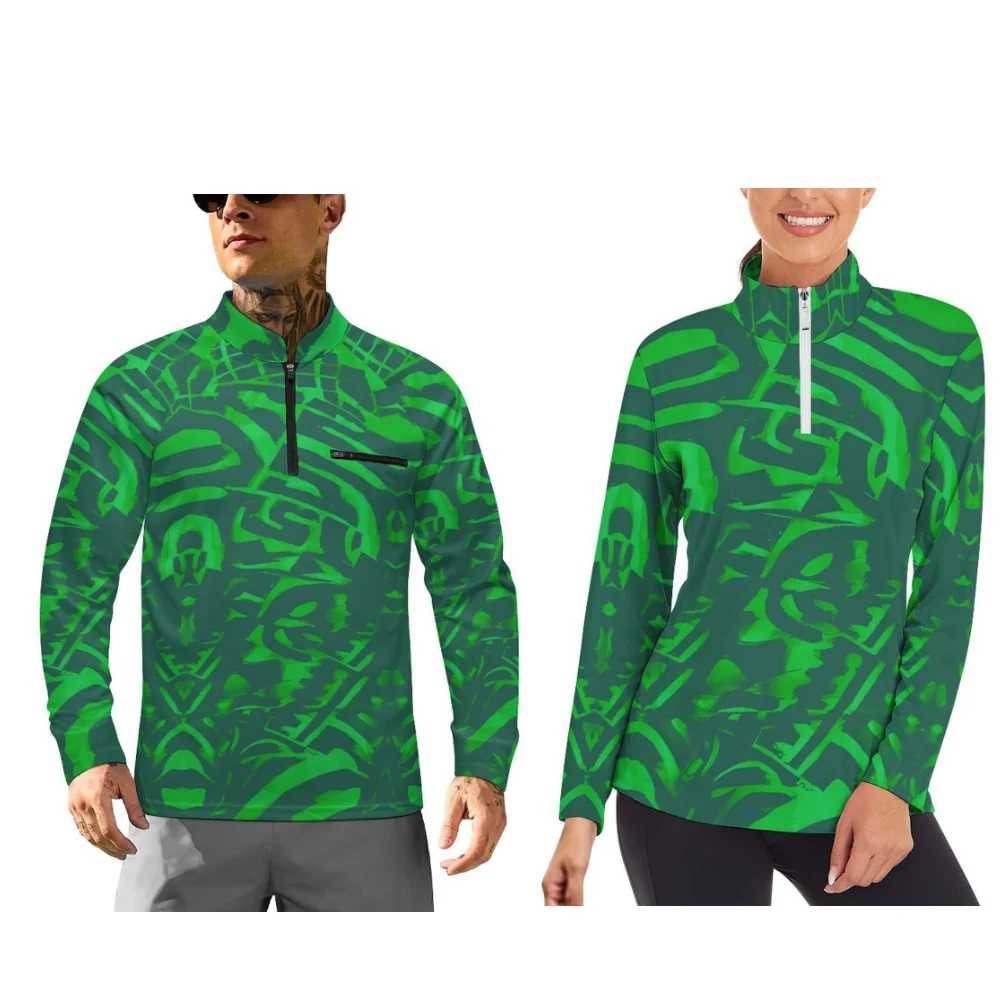 

Polynesian Autumn And Winter Sportswear For Couples Comfortable Sportswear With Customizable Patterns