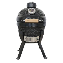 Super Mini 13-calowy grill do grillowania, ceramiczny węgiel drzewny Kamado, blatowe grille do grillowania