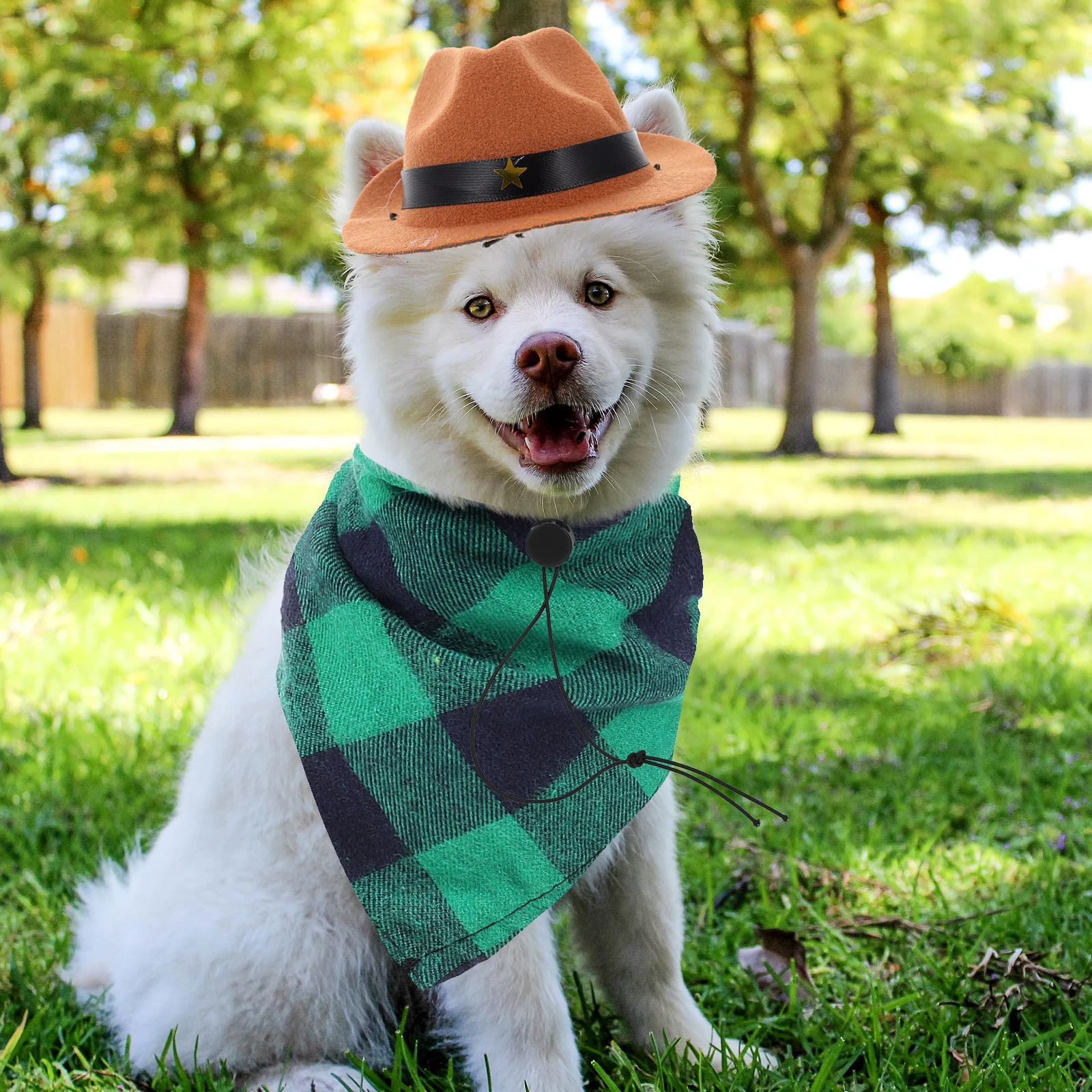 

Convenient Pet Hat Dog Cowboy Hat Stylish Bandana Cat Headdress Decorative Accessory Party Cosplay Costume Prop