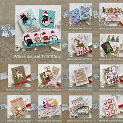 XLDesign Craft Metal stencil mold Cutting Die winter animals collection scrapbook die cut Album Paper Card Craft Embossing