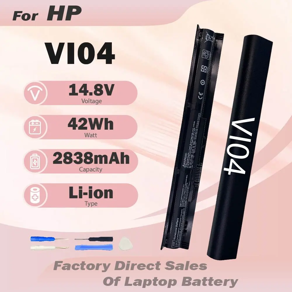 Batería VI04 de 42Wh para HP, Repuesto 756743-001 V104 VI04 756478-851 ProBook 450 G2 455 G2 440 G2 756478-421 756745-001 756478-422