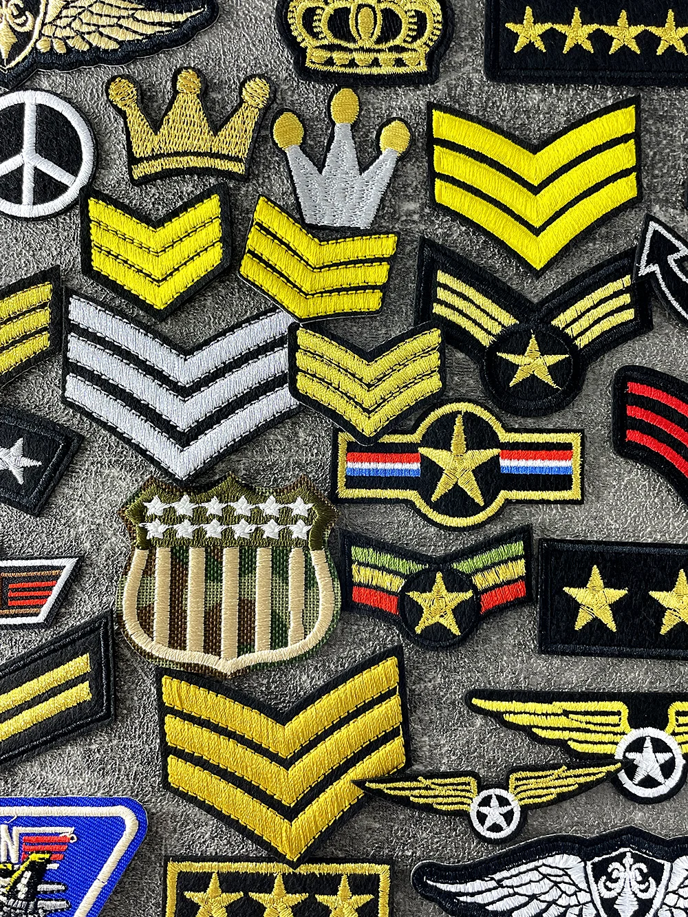 Emblème fer sur patchs pour vêtements Badges brodés Hippie Patch couverture réparation trou autocollants fonction d'embellissement