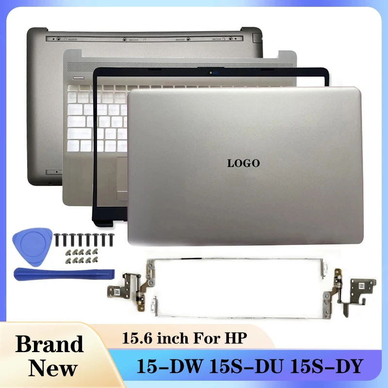 New For HP 15-DW 15S-DU 15S-DY Series Laptop LCD Back Cover/Front Bezel/Palmrest/Bottom Case/Hings Top A Cover L52012-001