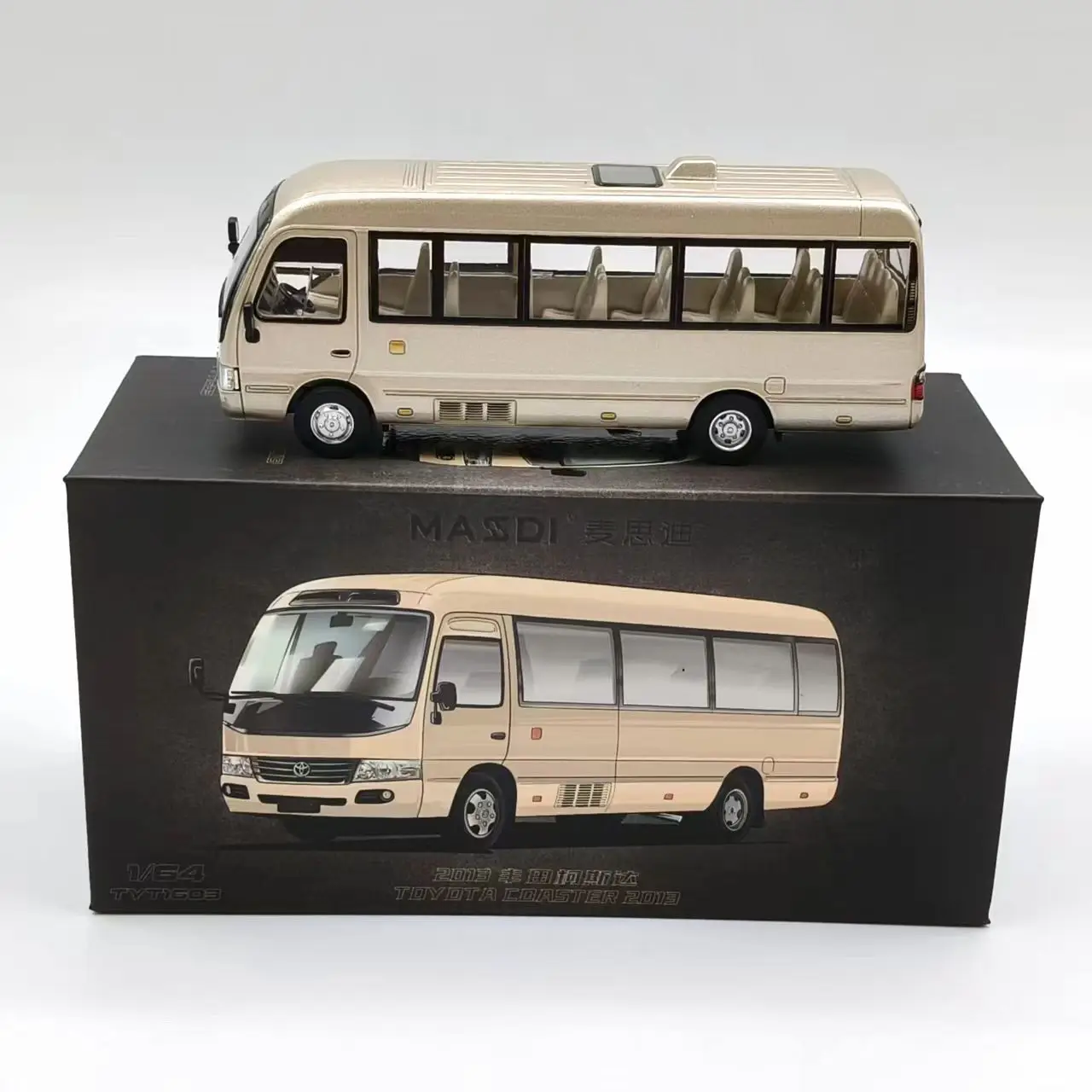 MASDI 1/64 Coaster BUS Alloy Car Diecasts & Toy Vehicles Car Model Miniature Scale Model Car For Children