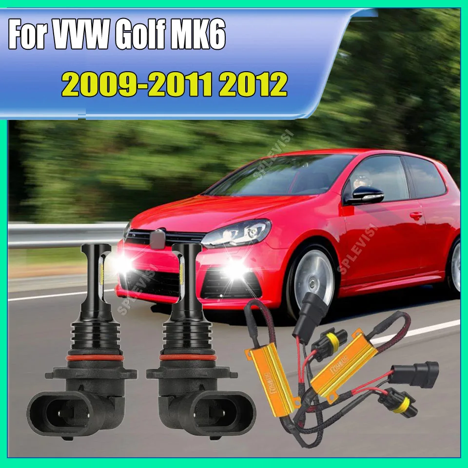 

9006 HB4 HID Fog Lamp Bulbs 6000K Xenon White - Good for Fog Rain Snow For VW Golf MK6 2009-2012 No Error Kit