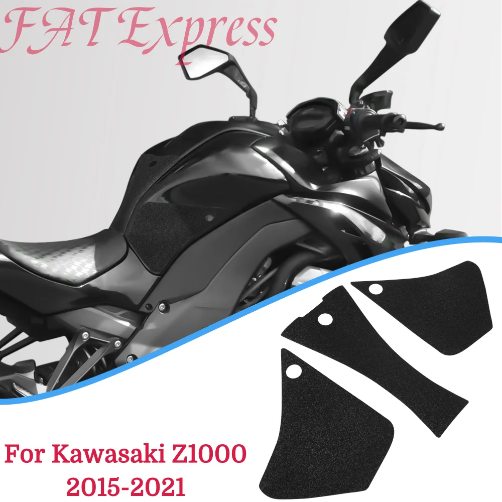 

Z 1000 Tank Pad Protector For Kawasaki Z1000 2015-2021 2020 2019 2018 Motorcycle Sticker Decal Gas Fuel Knee Grip Traction Side