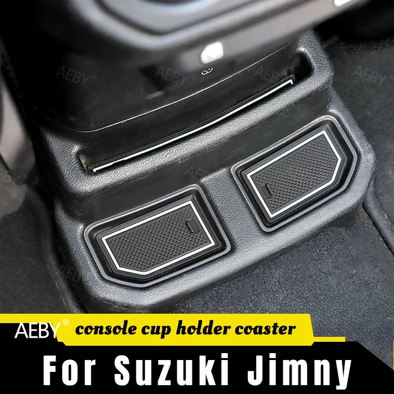 

For Jeep Wrangler 2018-2022 Car cup holder door lining,Waterproof Anti-Slip Console Cup Holder Coaster,interior accessories