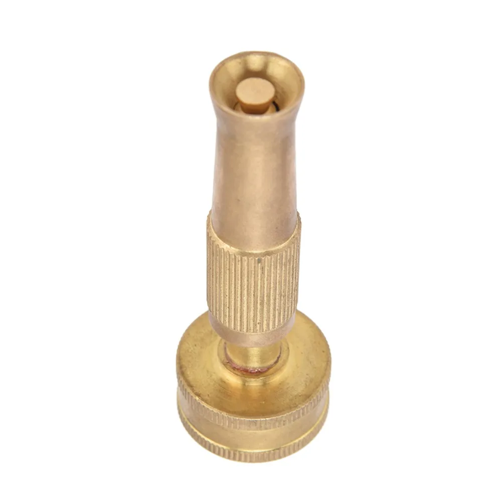 

3pcs 3/4 Inch Adjustable Twist Nozzle Female Thread End Solid Brass Heavy Duty Hose Sprayer Garden Hose Sprayer Garden Watering