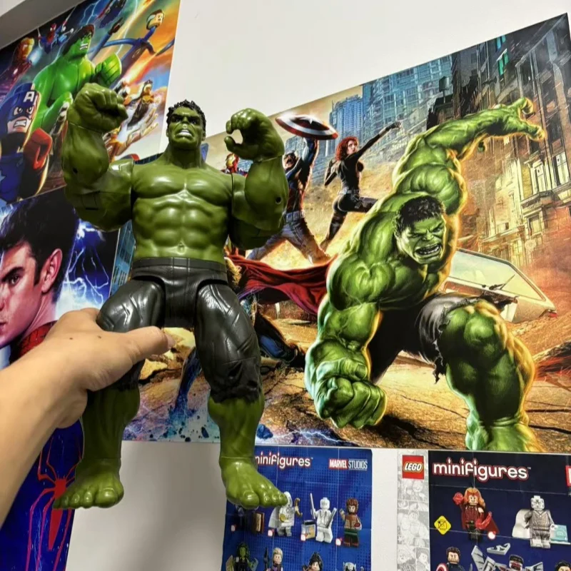 원래 Zd 장난감 어벤저 스 헐크 36cm 액션 피규어 Pvc 이동식 모델 어린이와 팬을위한 생일 선물 소장 장난감