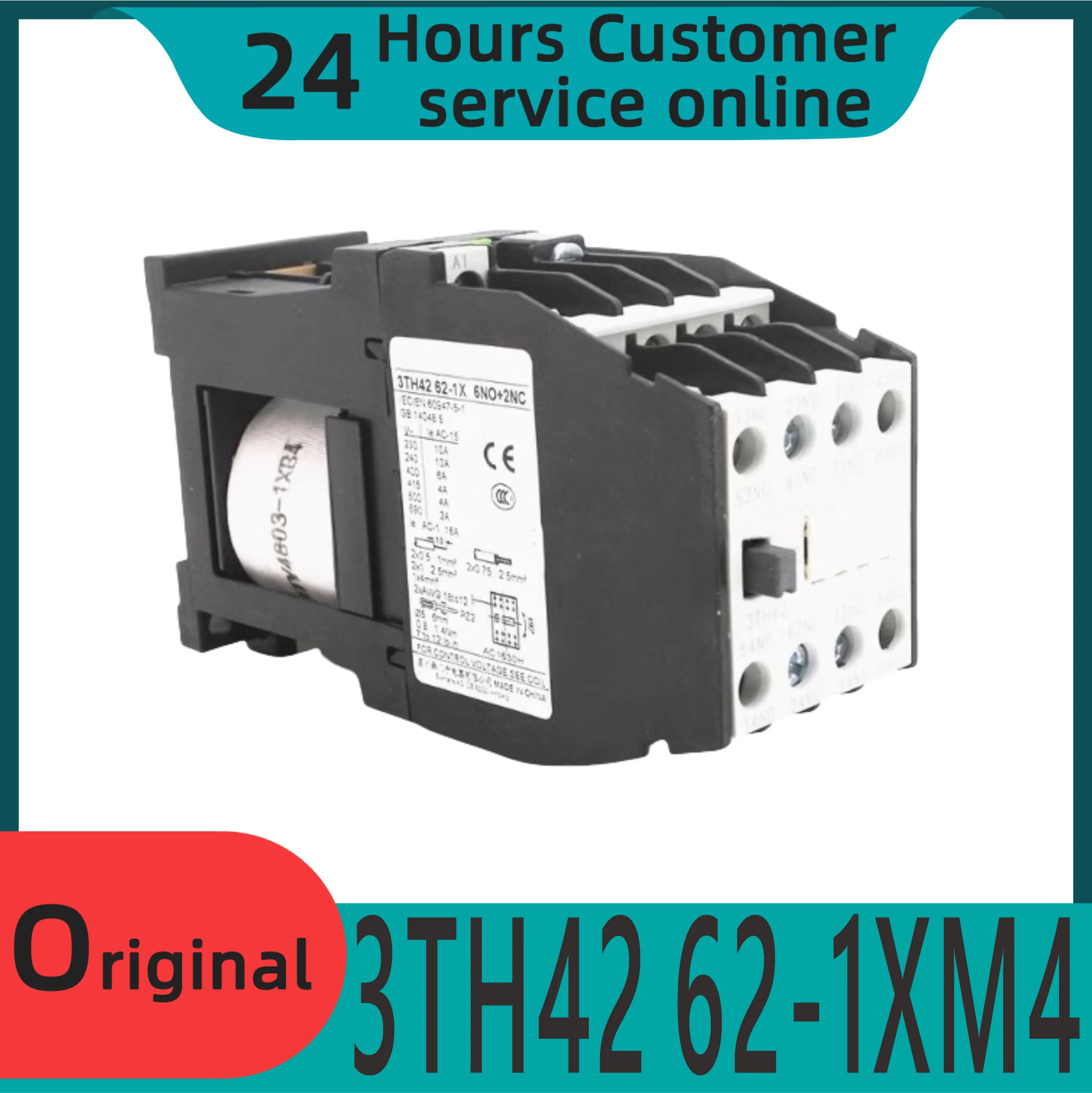 

New original 3TH42 62-1XM4 contactor relay 3TH4262-1XM4 DC220V