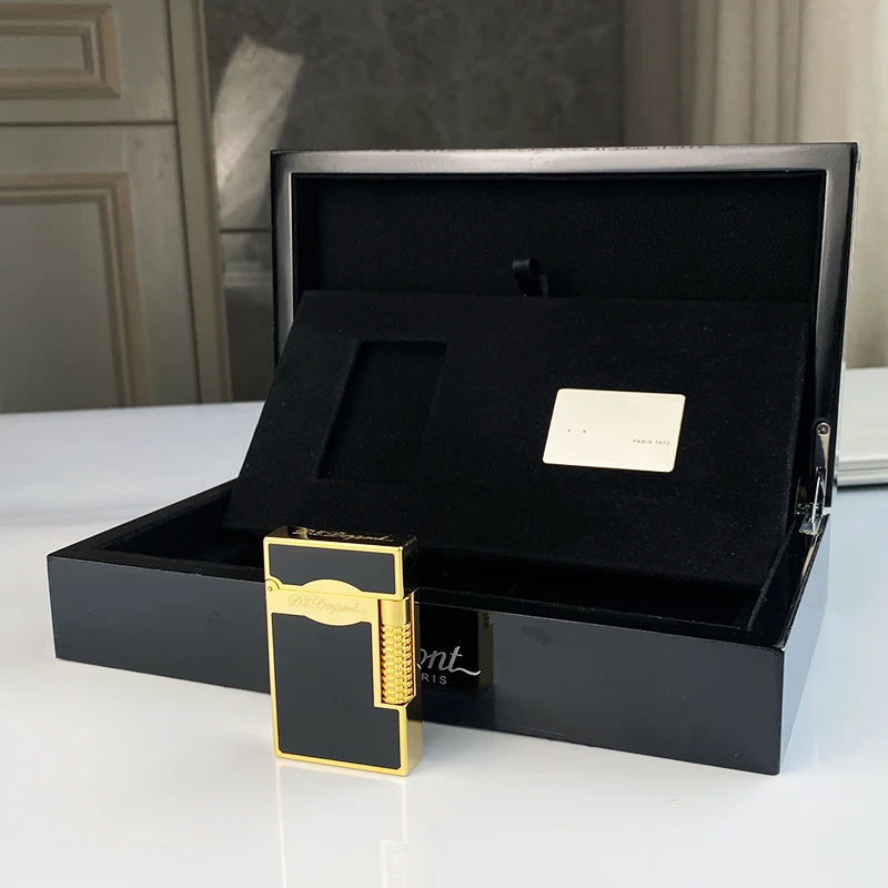 

New commemorative edition single and double flame luxury lighter Ping Sound natural paint cigarette smoking butane lighter 16083
