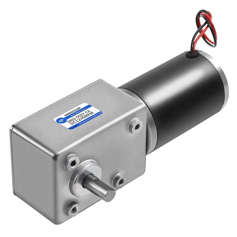 200KG load DC gear motor 5882-50ZY 12V/24v turbo worm high torque low speed permanent magnet structure 5882 50ZY motor