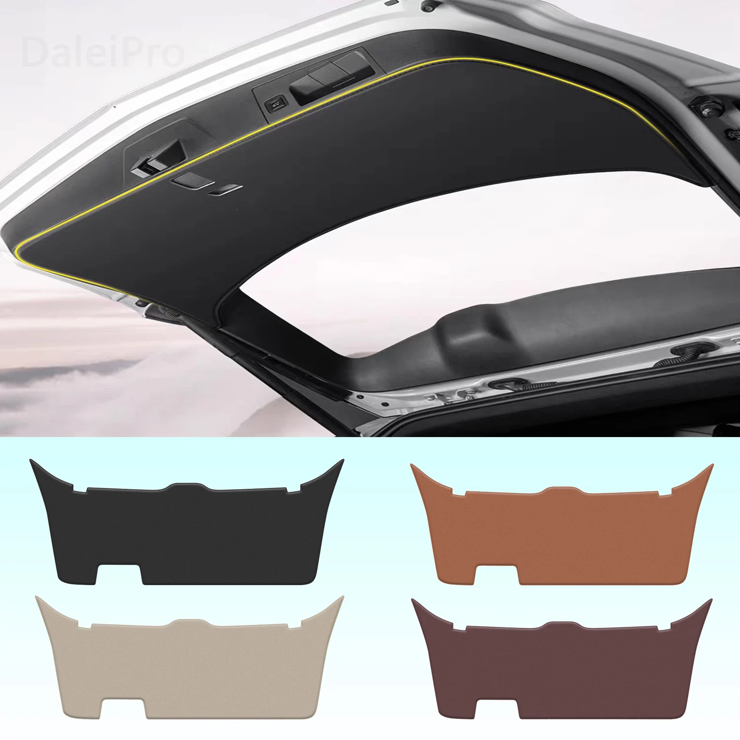 For Mercedes Benz GLA X156 2015-2019 Car Liftgate Protection Mat Rear Trunk Protection Cover Anti-kick Leather Decoration Pad