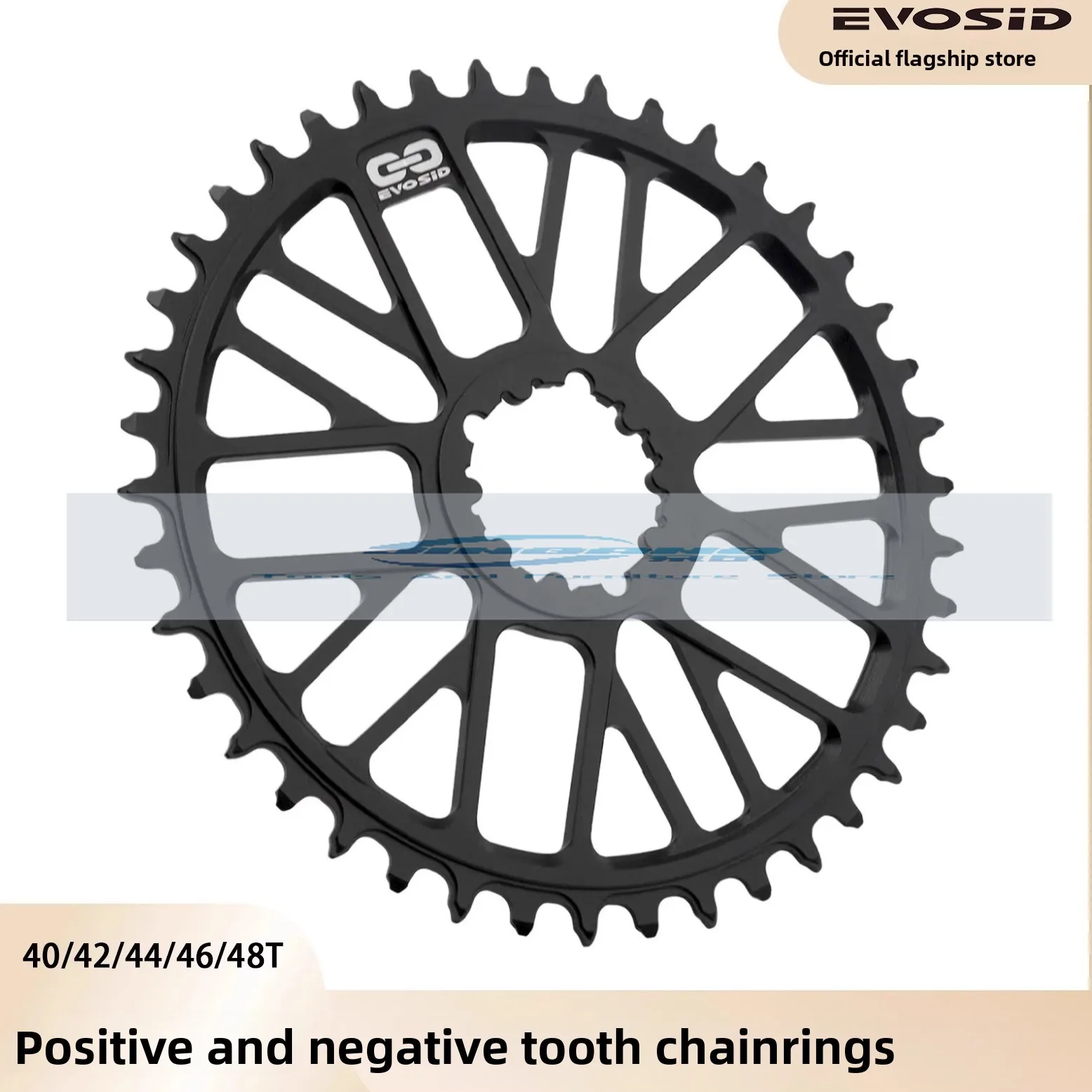 

EVOSID ultra-light single-speed hollow tooth plate straight-mounted positive and negative tooth plate folding car 40T-48T
