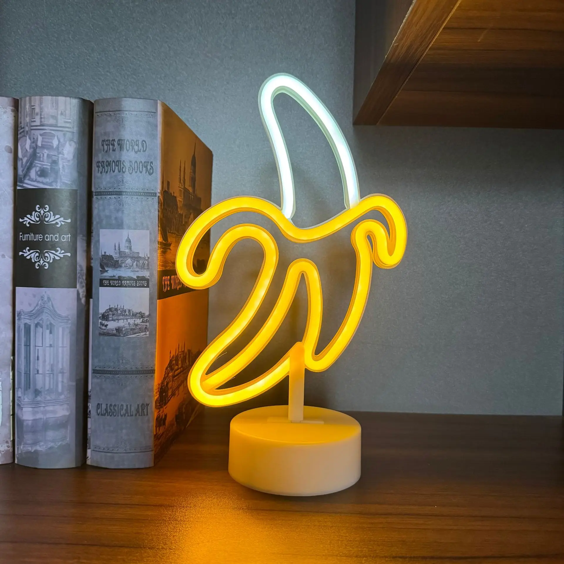 LED Neon Sign Light With Base Multi Shapes USB Battery Table Lamp Kids Bedroom Dorm Party Desktop Night Light Birthday Gift view 4
