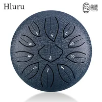 HLURU Glucophone Steel Tongue Drum 6 Inch 11 Notes C Tones Ethereal Drum Music Drum Tongue  Percussion Instrument
