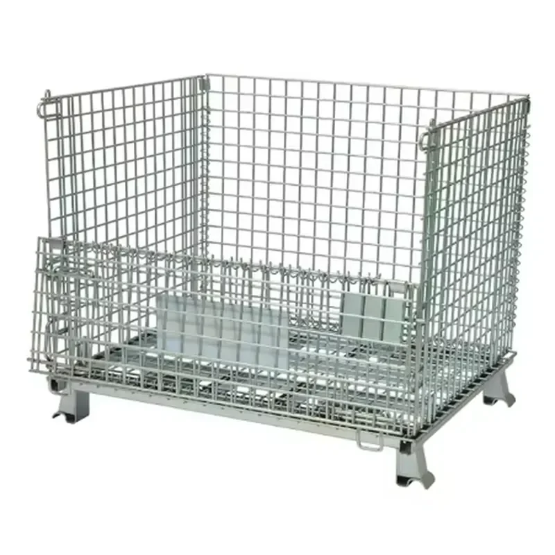 Storage Equipment Warehouse Logistic Stackable Wire Mesh Pallet Wire Mesh Container Transport Box Basket Container