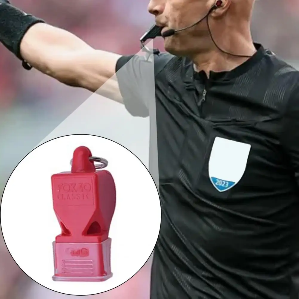 Sifflet d'arbitre d'entraînement professionnel en plein air, 115 décibels, son fort de 115dB, lanière, porte-clés pour football, basket-ball