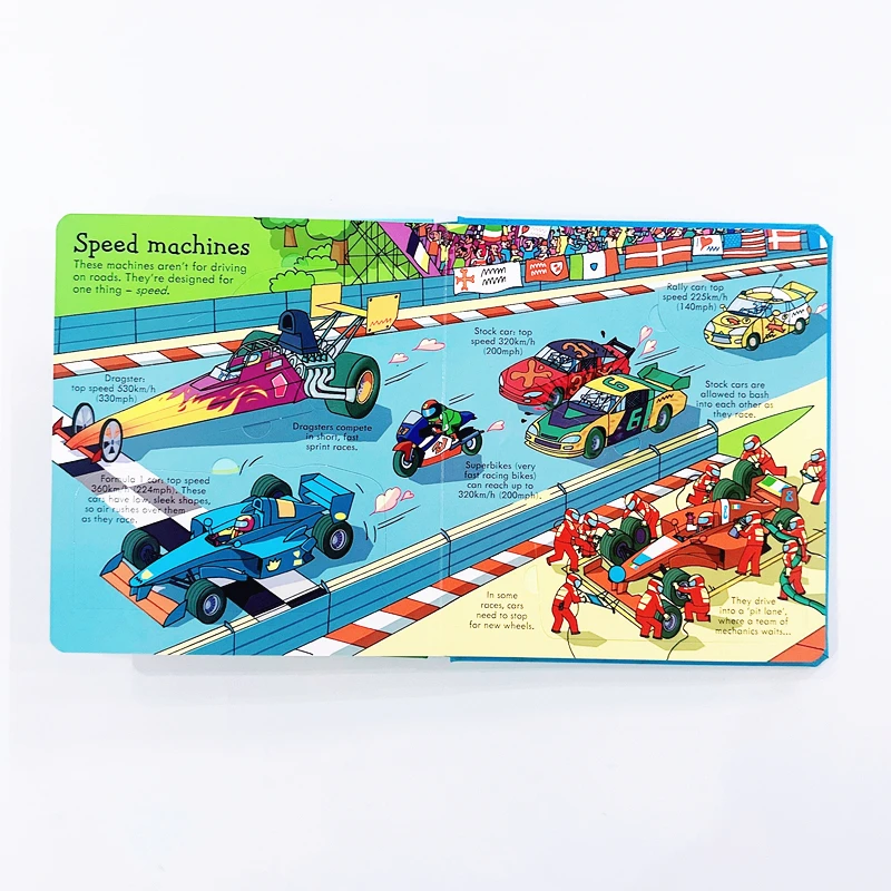 Usborne Look Inside Things That Go - Children's Vehicles Educational Book with Lift-the-Flaps