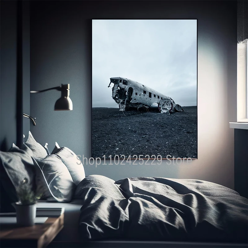 آيسلندا المشهد الساحل الطريق السريع المنطقة الجبلية المشارك قماش الطباعة أيسلندا السفر جدار ديكور أيسلندا الأسرة المنزل جدار الفن #4