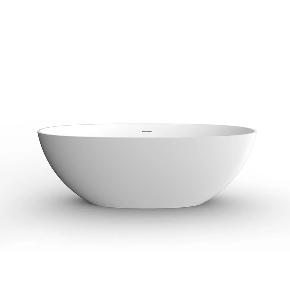Glossy White/Black Durable Artificial Standing Soaking Bathtub Unique Whirlpool Small Size