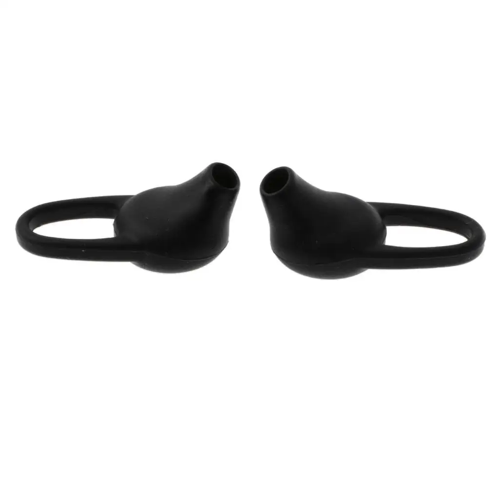 

2x1Pair Universal Silicone earplugs Caps for Earphone Black