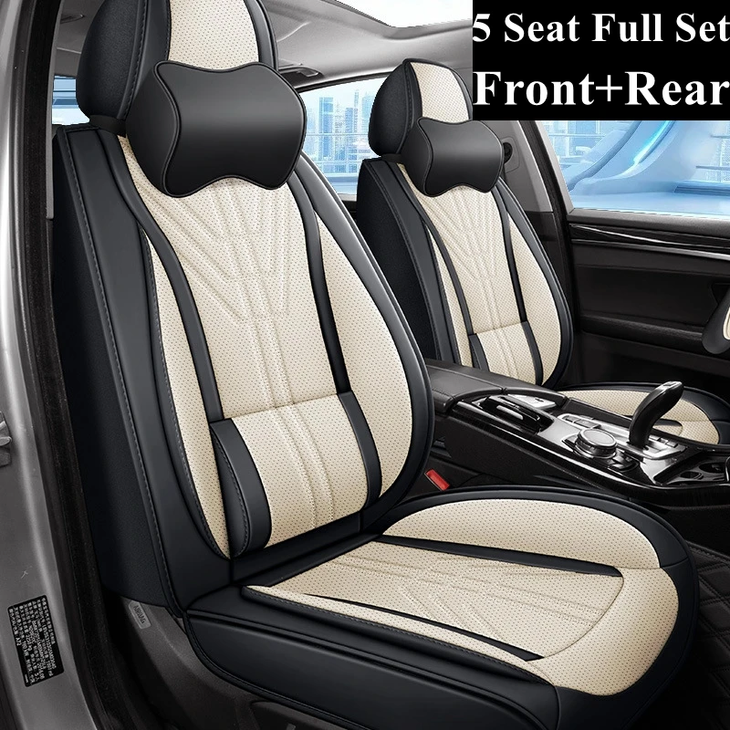 Front+Rear 5 Seat Full Set Car Seat Covers for Kia Carnival Ceed Cerato K2 K3 K4 K5 Optima Picanto Rio Rio 3 Shuma Soul Sportage