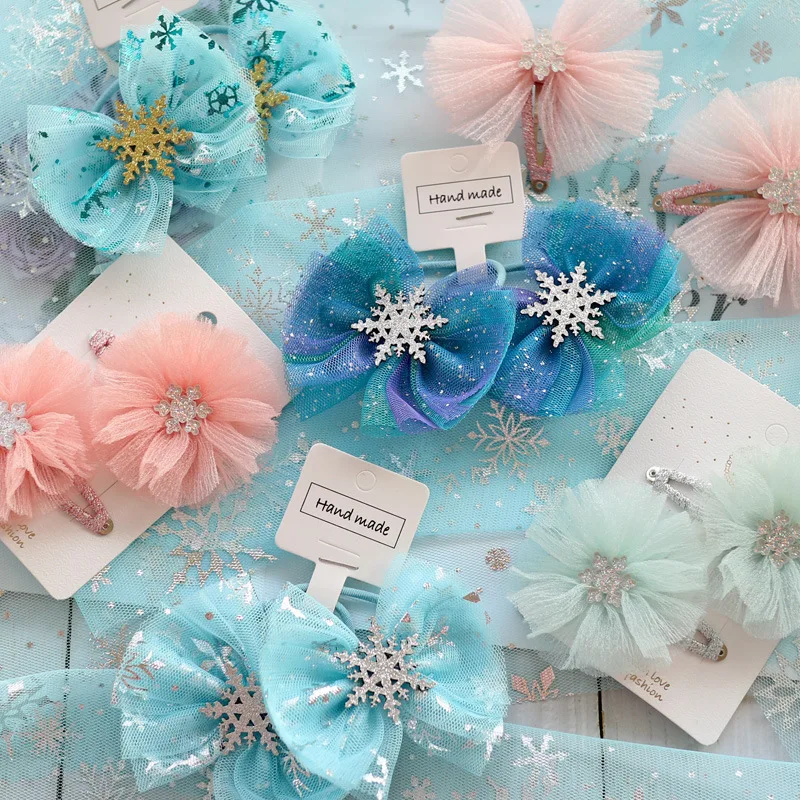 6cm*25yards Organza Blue Snow Flower Tulle Roll Spool Fabric Ribbon DIY Tutu Skirt Gift Craft Party Wedding Party Decoration