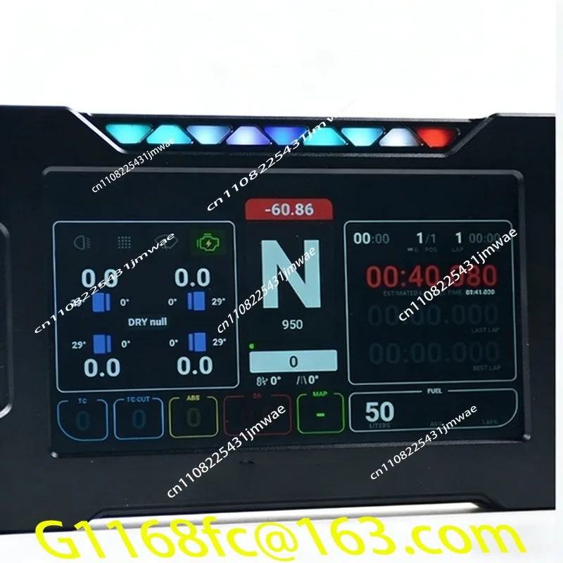 5-Inch multi-function analog racing instrument touch screen G2 shift semaphore light gear display