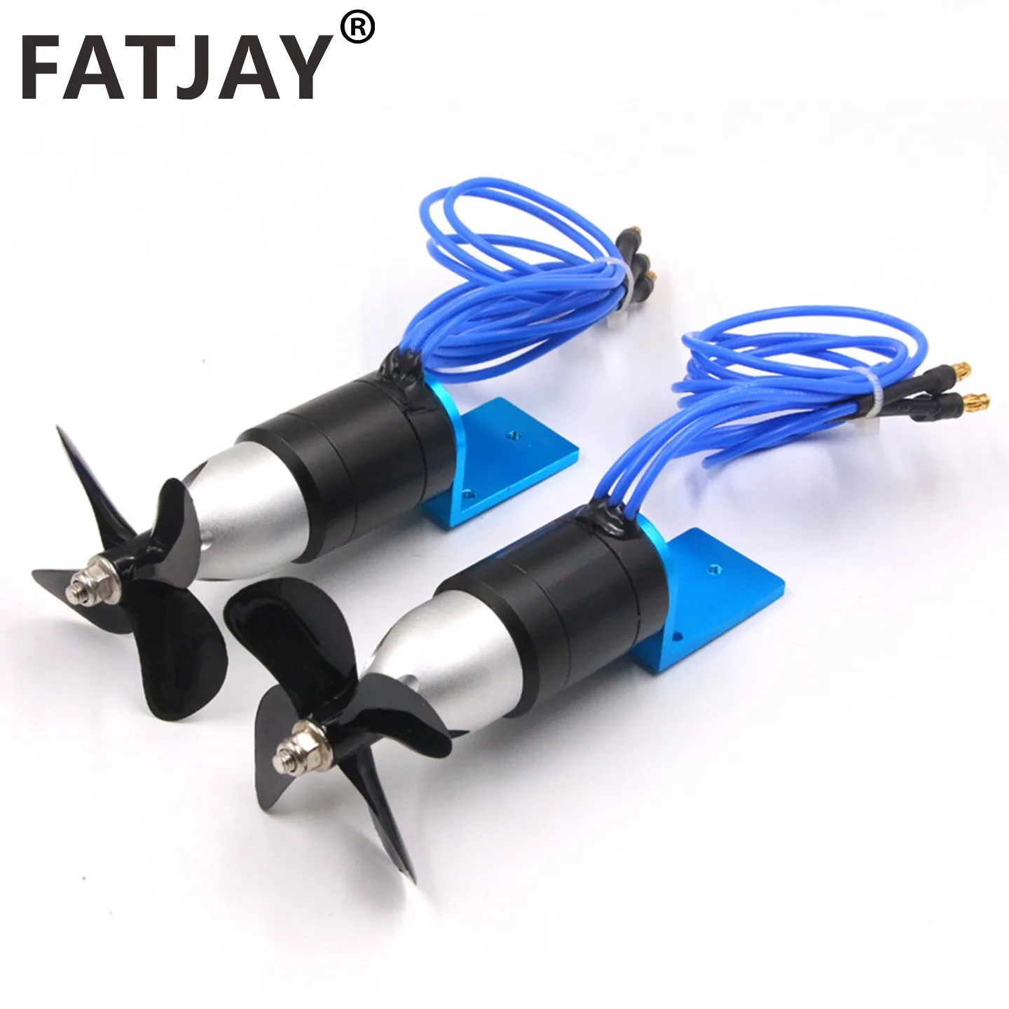 FATJAY 2838 24V 2.4Kg Thrust Underwater Thruster IPX8 Waterproof Brushless Motor with 60mm Propeller for RC Boats ROV