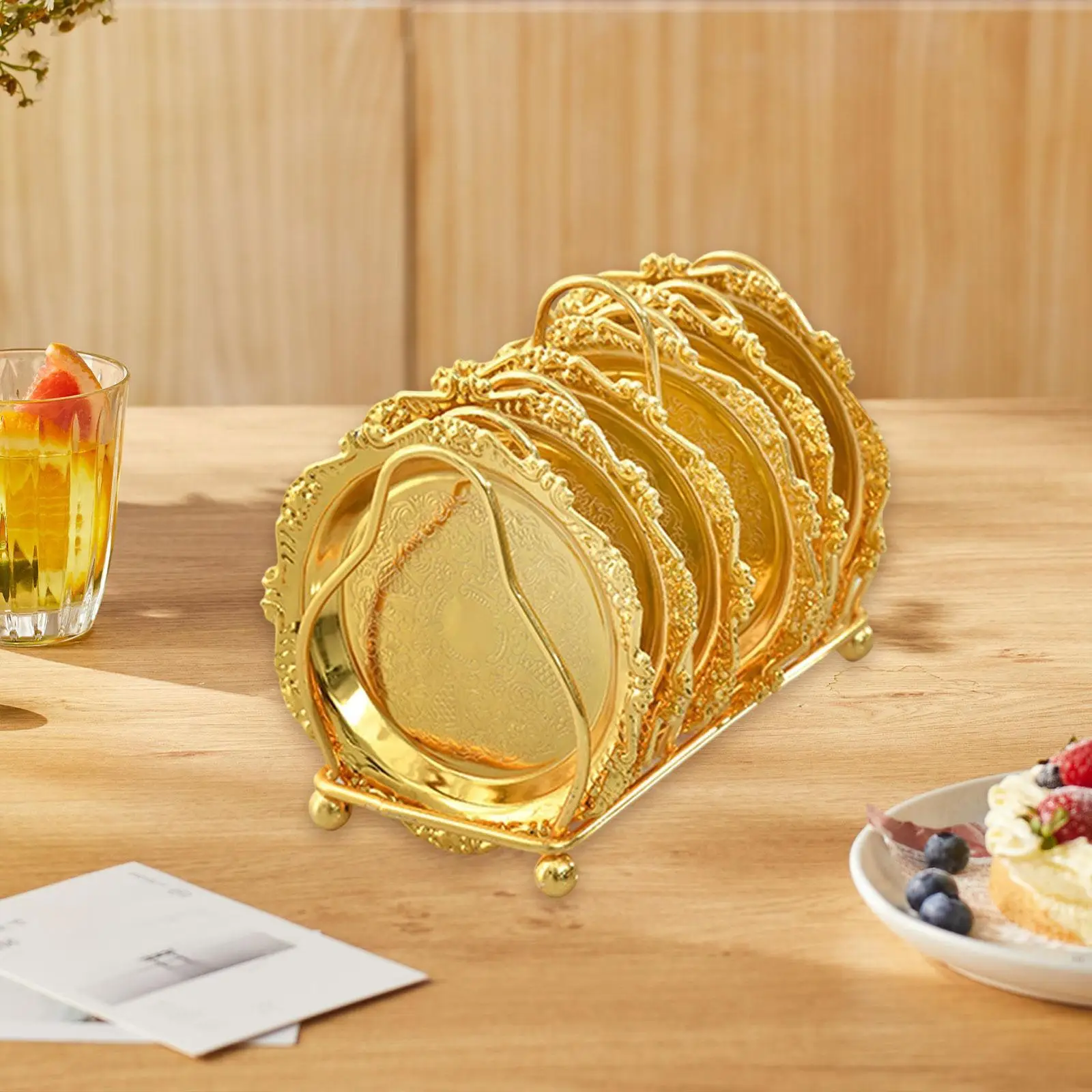 

Металлическая подставка для торта в скандинавском стиле, декоративный поднос для фруктов и выпечки для элегантных мероприятий