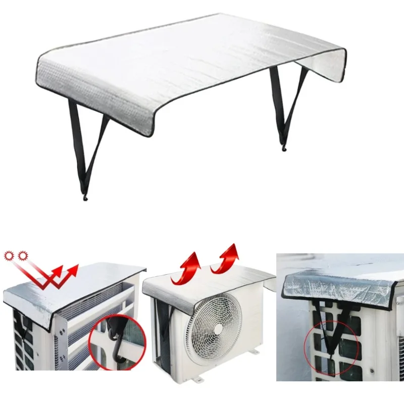 1/2/3pcs Outdoor Energy-saving Rain Cover Air Conditioner Cover Cleaning Dust and Sun Protection AC Cleaning Bag