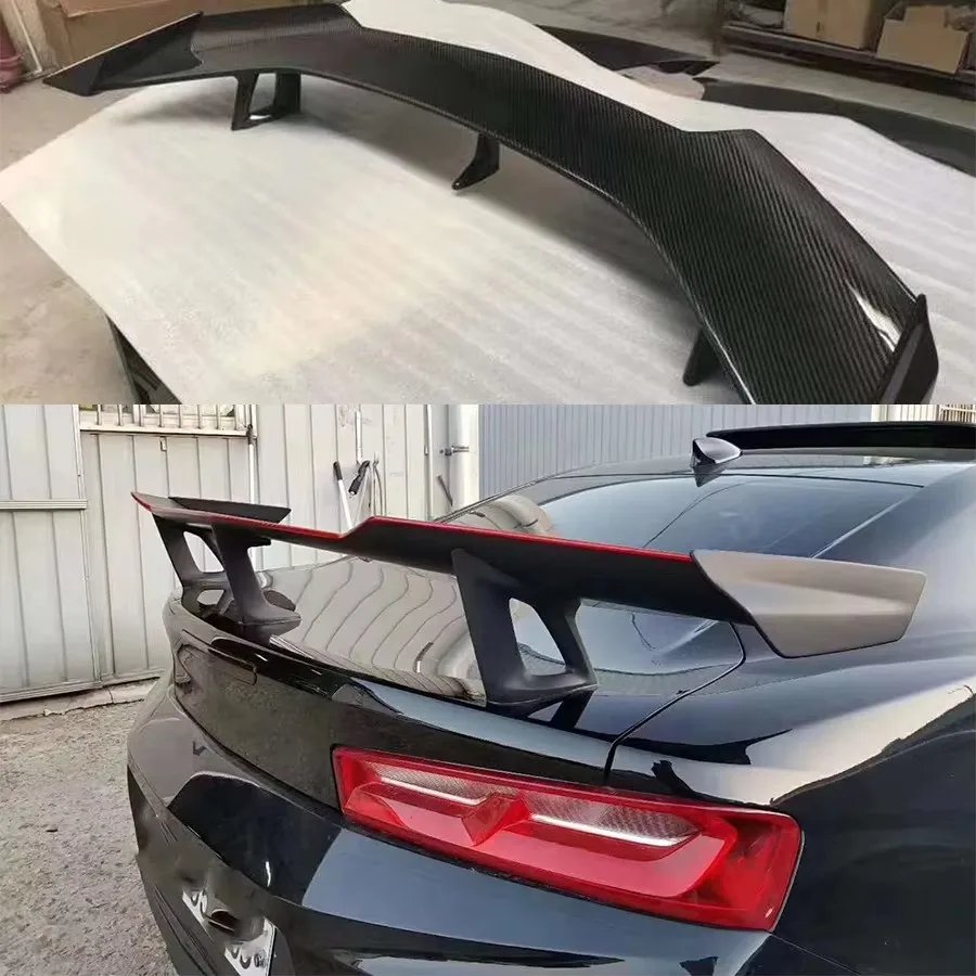 Alerón Trasero de Fibra de Carbono Estilo ZL para Chevy Camaro Bumblebee, Alerón Tipo Cola de Pato, Kit de Carrocería para Modificación