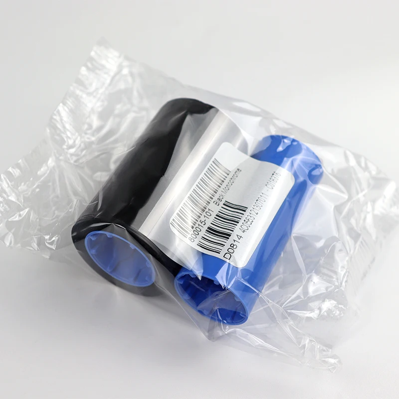 

800015-101 Черная лента для карточных принтеров Zebra P300 P310 P320i P330i P400C P420 P430i P500C P520C P520 P600C, 1000 принтов