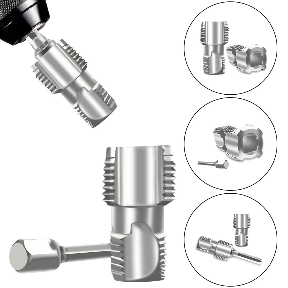 4 Points 6 Points Electric Drills Workshop Equipment PPR Pipe Threader for 1/2inch 3/4inch Pipes Inner Threading Making