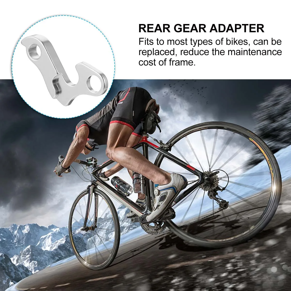 

Tail Hook Hanger Aluminium Alloy Rear Derailleur Hanger Bike Frame Protection Adapter Extender