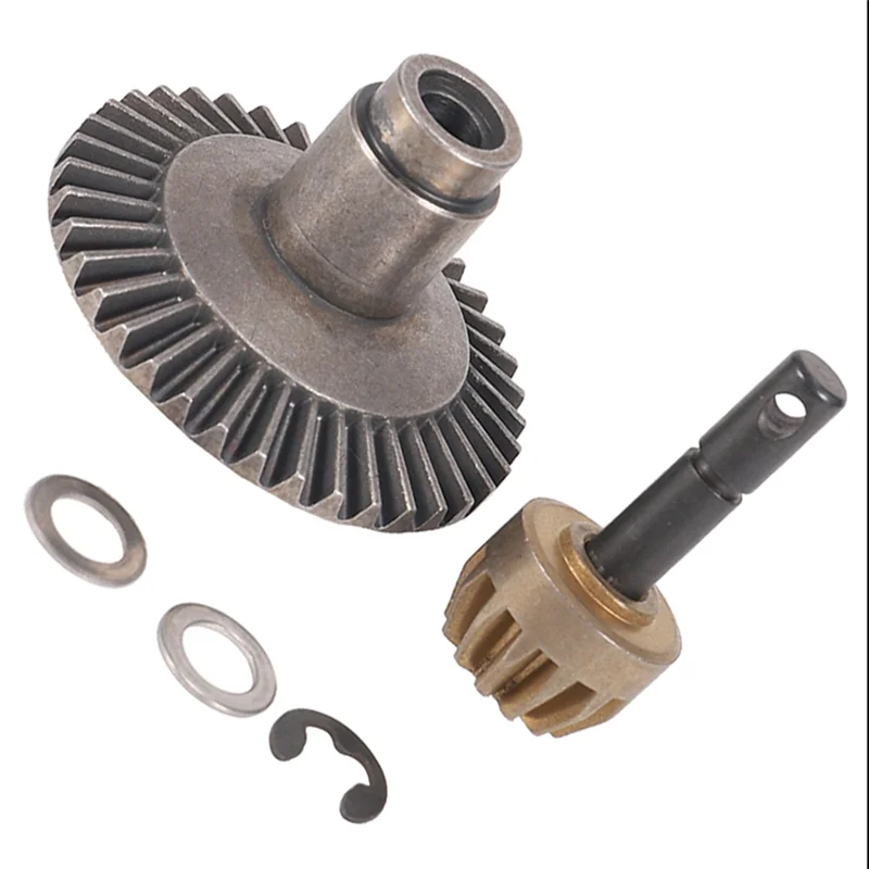 Combo de engranaje principal diferencial de Motor de engranaje de corona de Metal 3X 13T 38T para eje trasero delantero AXIAL SCX10 90021 90022 RC Truck Car-AA02