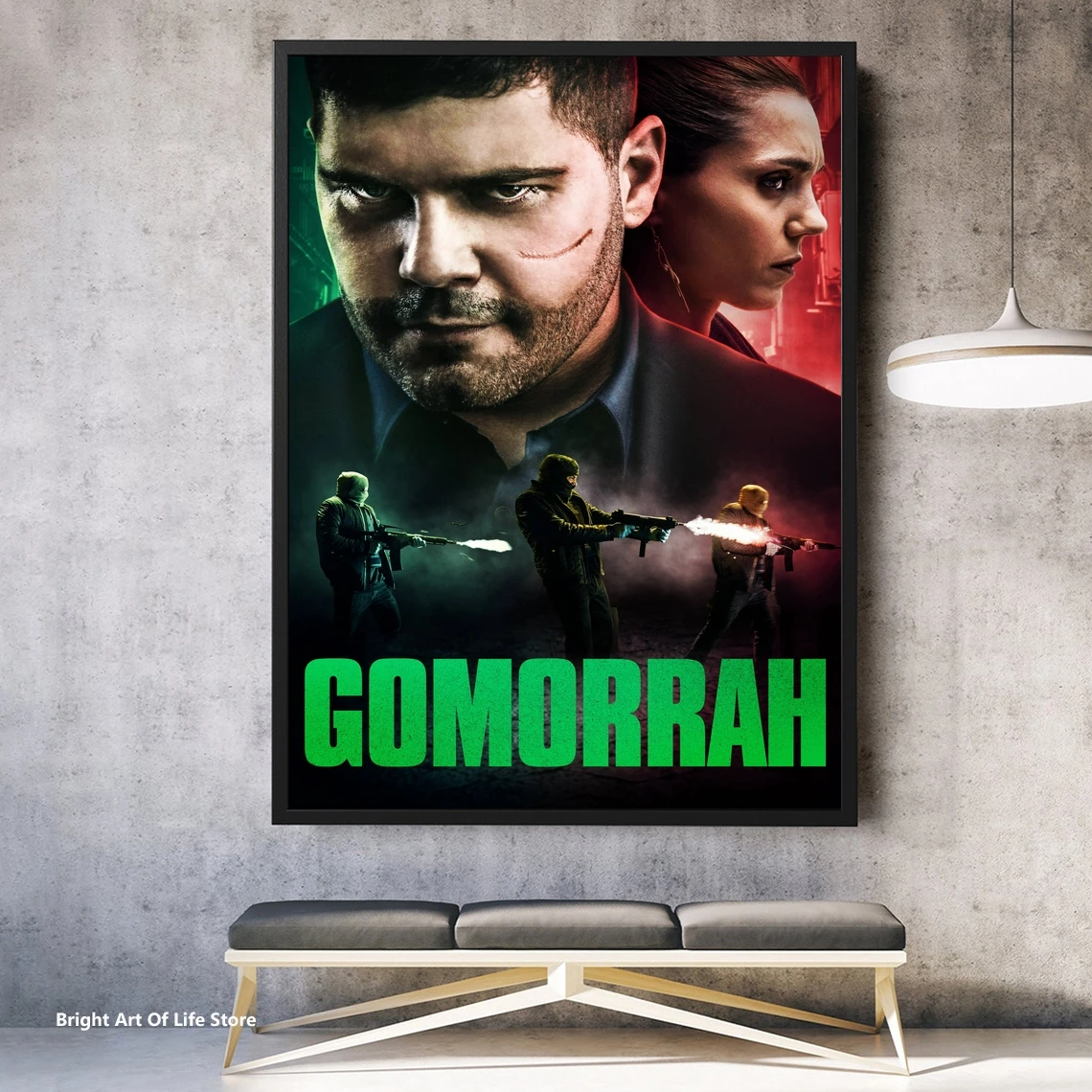 Gomorrah Poster Star Actor TV Series Canvas Poster Photo Print Wall Painting Home Decor (Unframed)