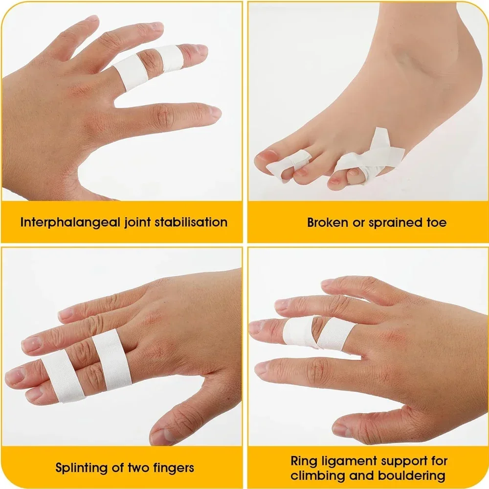 1/2/3 Rolls Finger Tape Skin-Friendly Fingers Athletic Sports Tape for Baseball Lacrosse Gymnastics Injury Wrap Protection image 5