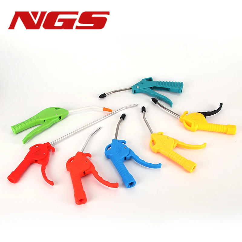 Air Duster Electric Air Blow Gun Pneumatic Tool Metal Bent Tube Long Short Nozzle Hand Held Cleaning Tool Tire Pressure